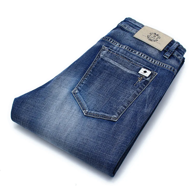 Джинсы мужские прямые мешковатые классические повседневные большого размера 28-48