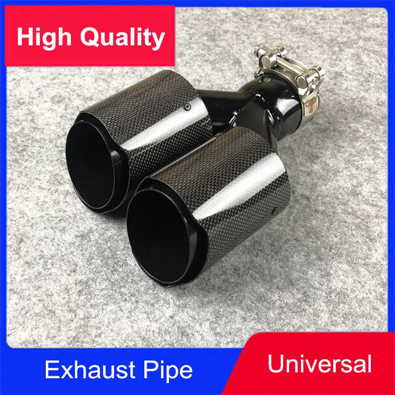 1 шт. Y образный глянцевый черный хвостовой наконечник для автомобиля Akrapovic из