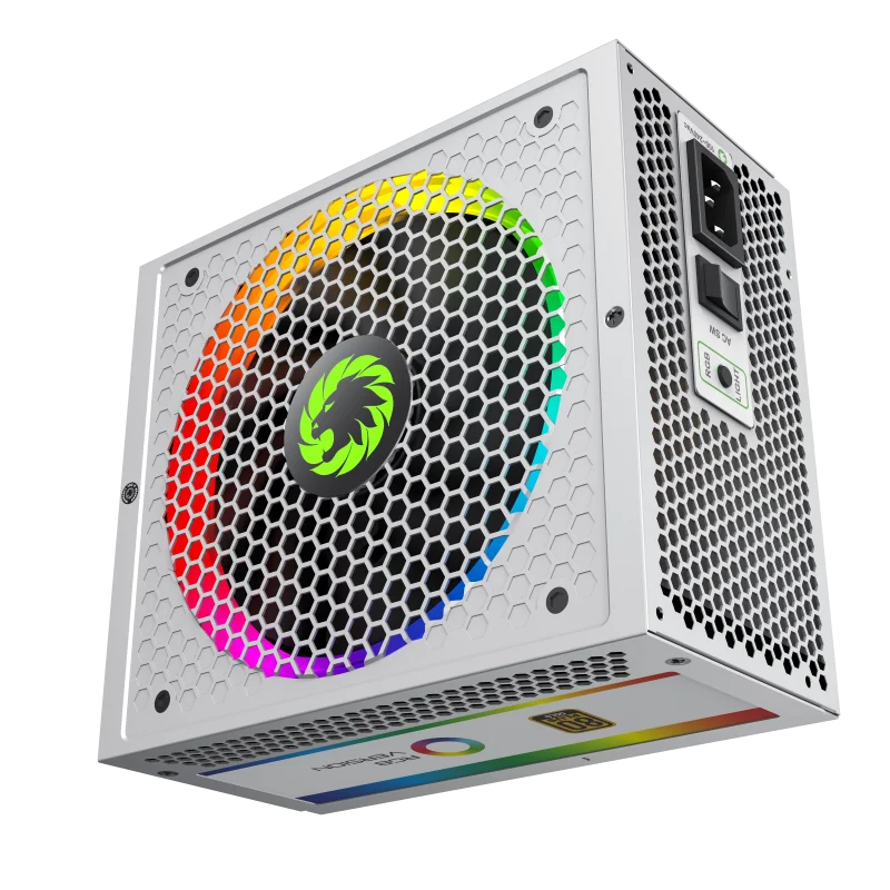 Блок питания GameMax RGB для ПК 850 Вт источник 80 Plus золотой полностью модульный 120 мм