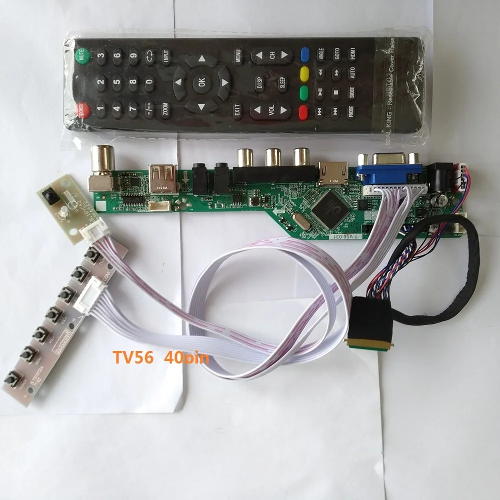 

kit for N173HGE-L11 1920*1080 Controller board driver 40pin LVDS TV AV Screen panel LCD LED HDMI-compatible USB 17.3" remote VGA