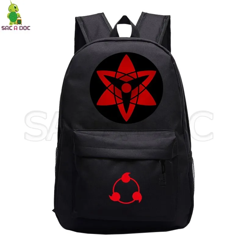 6 Наруто Uchiha Clan Sasuke рюкзак школьные сумки для девочек-подростков мальчиков Sharingan Akatsuki рюкзак для ноутбука повседневный рюкзак для путешествий - Цвет: 6