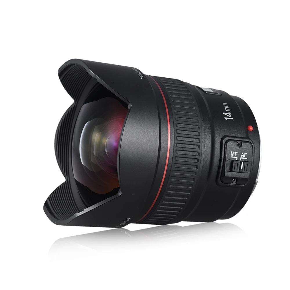 YONGNUO YN14mm F2.8 Ultra-wide Angle Prime Lens Auto/ Manual Focus 114° Diagonal Angle for Canon DSLR Camera
