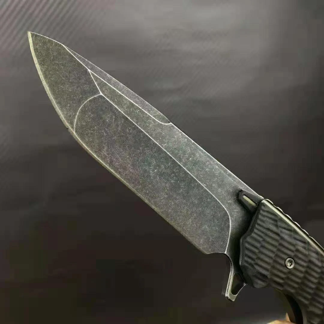 

High Quality D2 Steel Blade G10 Handle Pocket Knives Tactical Survival Hunting Camping Knife Folder Blade EDC Collection Tool