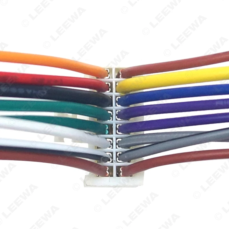 Автомобильный стерео радиоприемник LEEWA 16 контактный провод жгут проводов для