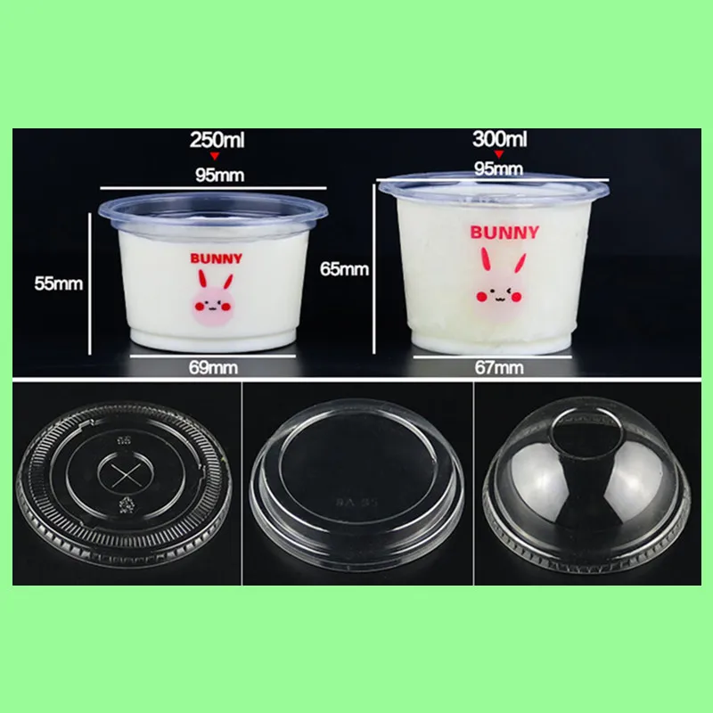 50 шт креативная мультяшная Одноразовая чашка для пудинга 250 мл вечеринки