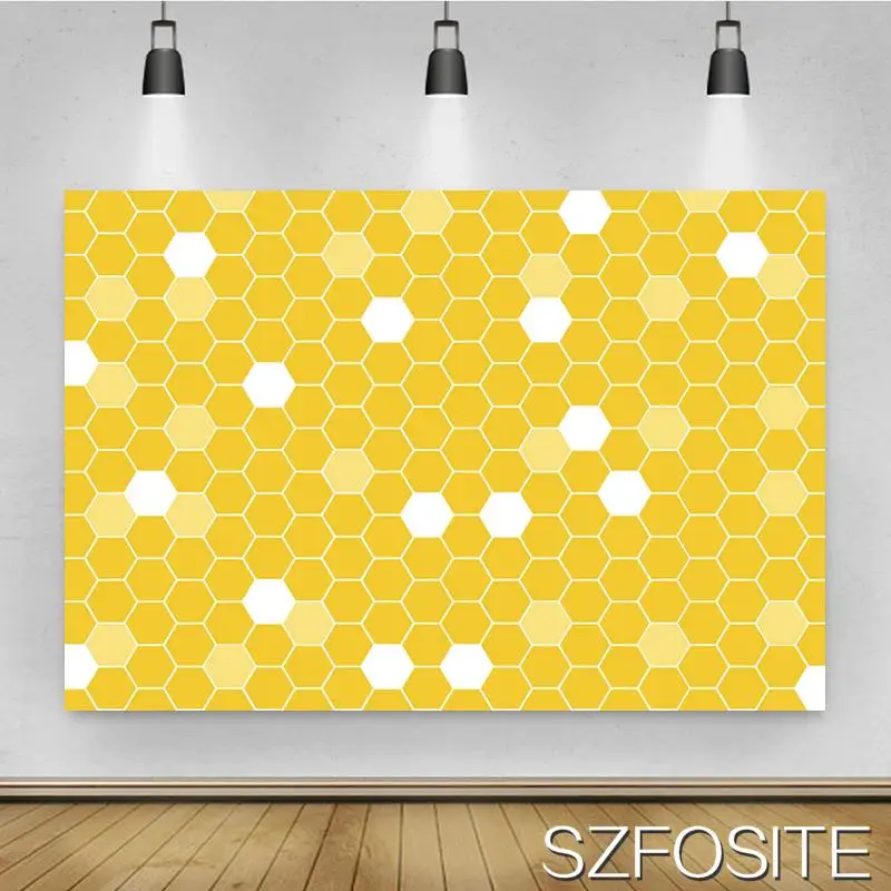 

Замечательный шестиугольный желтый фон в шотландскую клетку украшение для дня рождения для девочек фон для фотостудии для детской комнаты