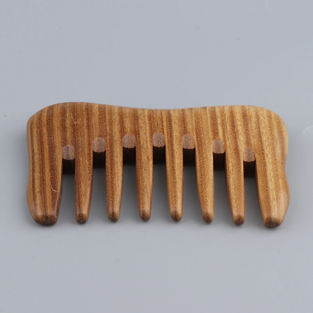 

Handmade Polishing Beard & Hair Comb 100% Natural Wooden Comb Brush Handmade Pocket Size Combs