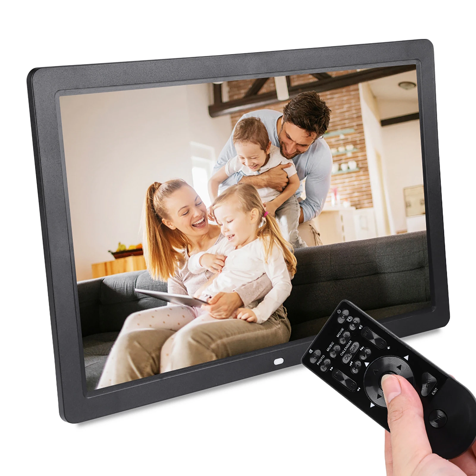 17 дюймов 1440 * 900HD Цифровая фоторамка Будильник проигрыватель альбом пульт