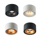 Диммируемый Светодиодный точечный светильник, потолочный COB светильник с поверхностным креплением для гостиной, спальни, светильник, коммерческого интерьера, 7 Вт12 Вт