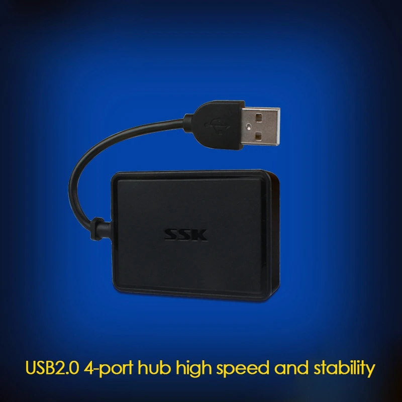 SSK 4-Port HUB USB2.0 Is Suitable For Video Cameras USB Fans Mouse Keyboards Samsung Xiaomi Iphone And Other Devices | Компьютеры и