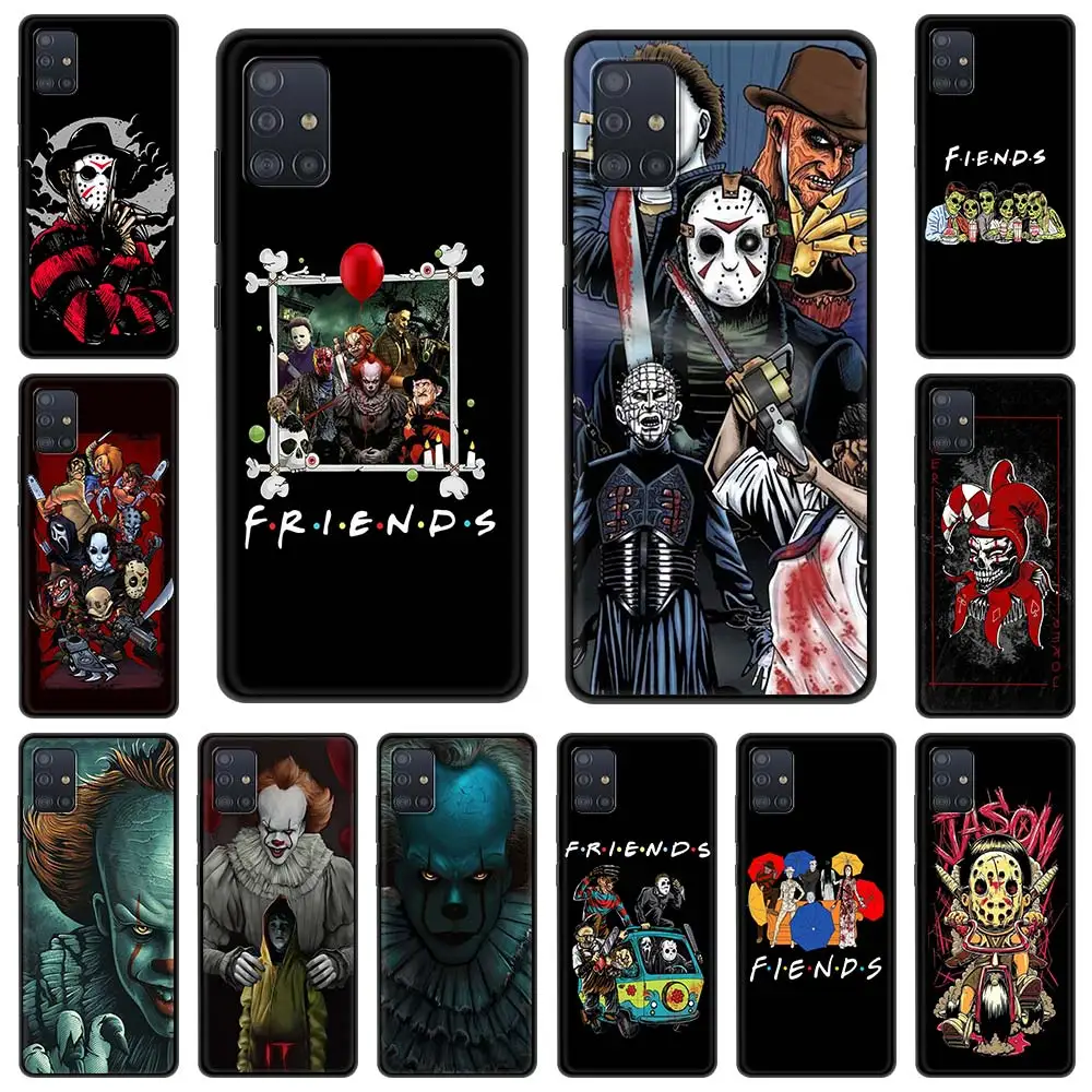 

Friends Mixed Horror Movie Character Clown Phone Case for Samsung Galaxy A51 A71 A21S A12 A11 A31 A52 A41 A32 5G A72 A02S Cover
