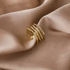 Женское кольцо, многослойное геометрическое Открытое кольцо в Корейском стиле, 2021