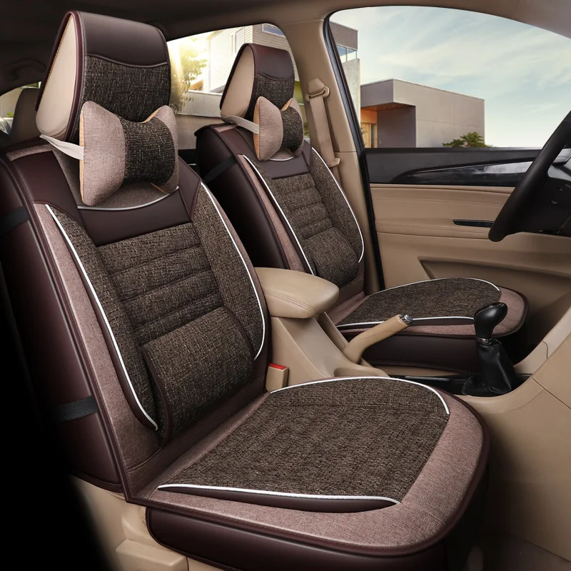 2019 Новое поступление не двигается всесезонный льняной чехол для сиденья модные