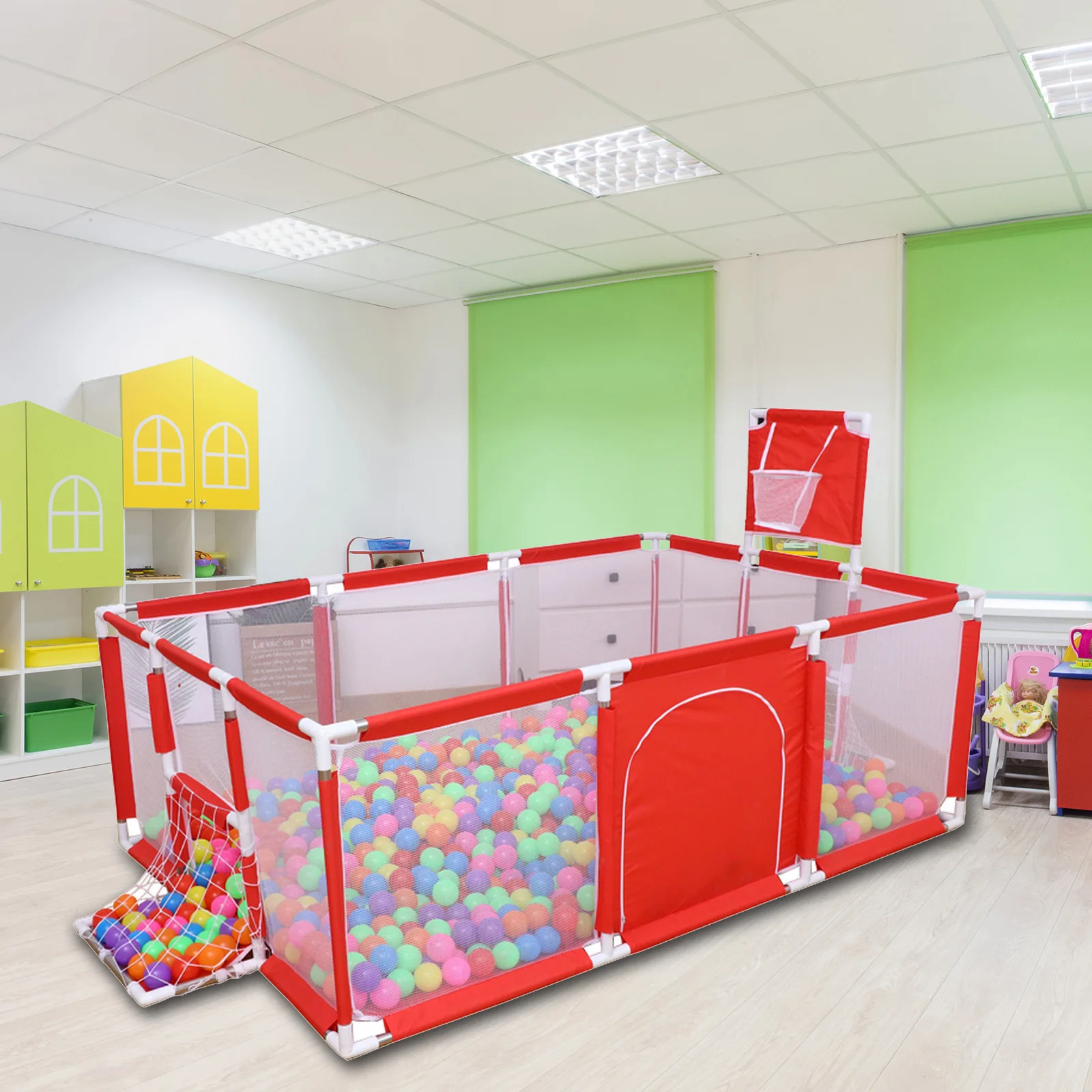 Складная детская игровая площадка детский игровой центр забор с сетчатой стеной