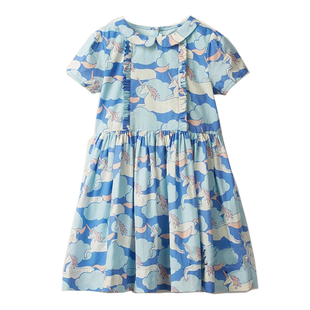 Вечерние платья для девочек платье принцессы с аппликацией в виде животных детей