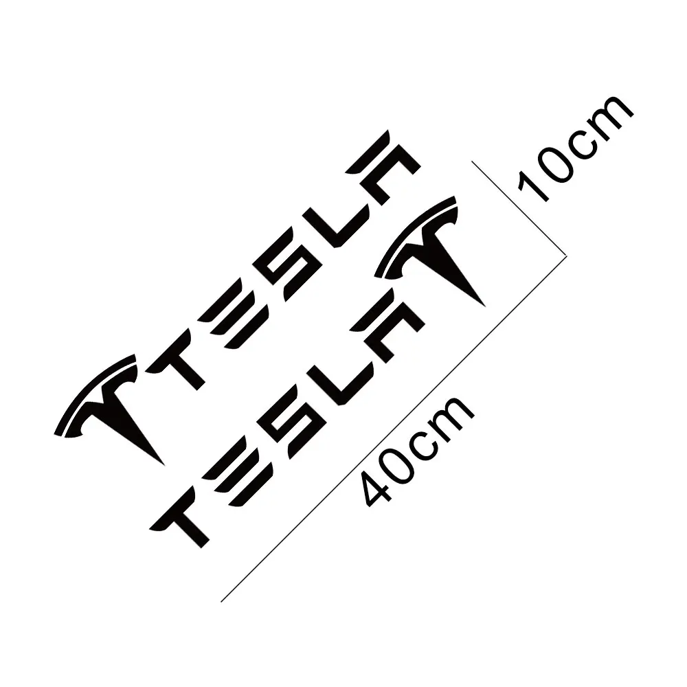 

2PCS Motorcycle Auto Vinyl PVC Trim Stickers For Tesla Model 3 S X P100D Car Styling Whole Body Decoration Decal Car Accessories