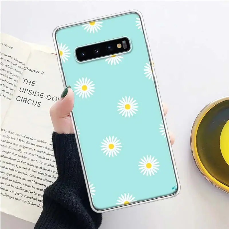 Милый чехол для телефона INS с подсолнухами маленькой маргариткой Samsung Galaxy A70 A50 A40