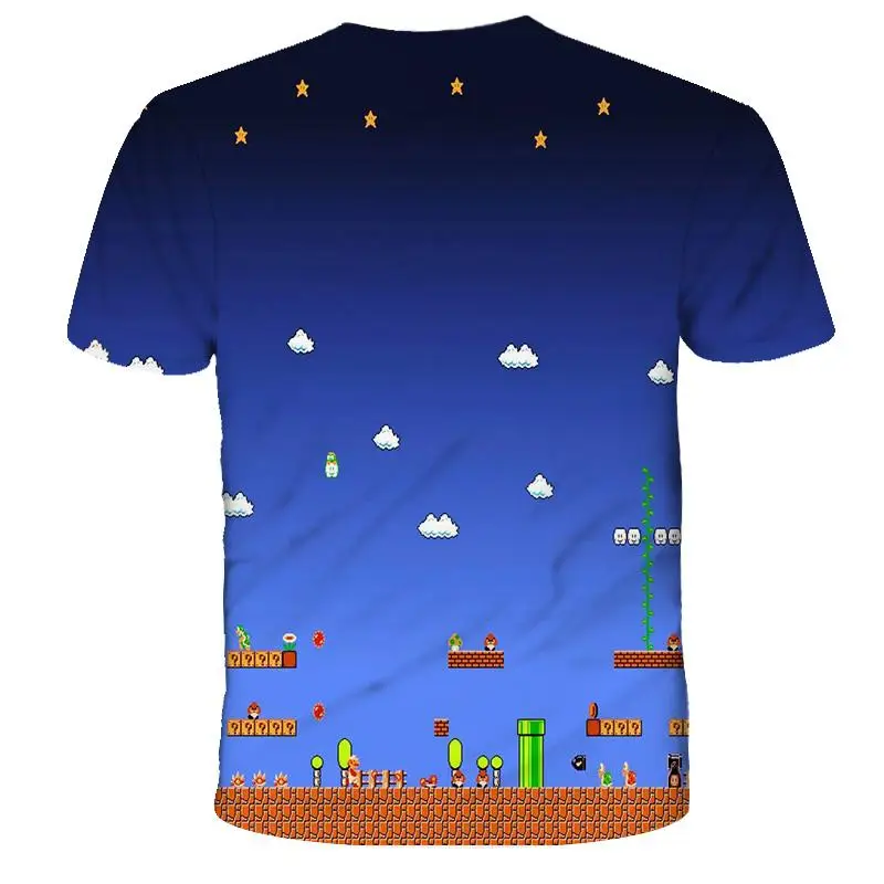 

Kids 3D Mario Printed Top T Shirt Clothing Boys & Girls Summer Hot Style T Shirt Top Kids Clothing Baby Casual T Shirt