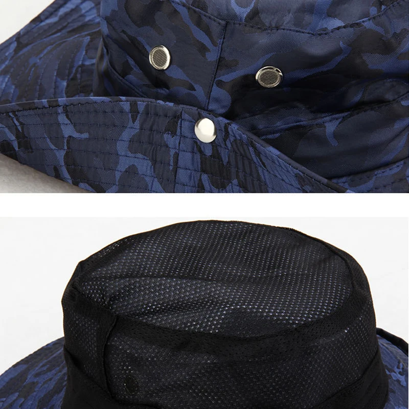 Outdoor Sports Men &amp Women's Fishing Hat Camouflage Bucket Fisherman Camo Jungle Bush Hats Boonie Military Unisex Visor Caps | Спорт и