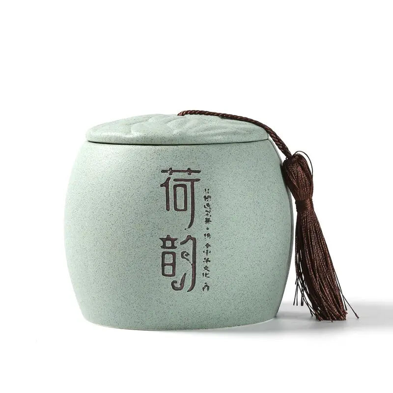 Tea Jar Ceramic China Traditional Home Storage Cans Box Moistureproof Tank Seal Small Things | Дом и сад