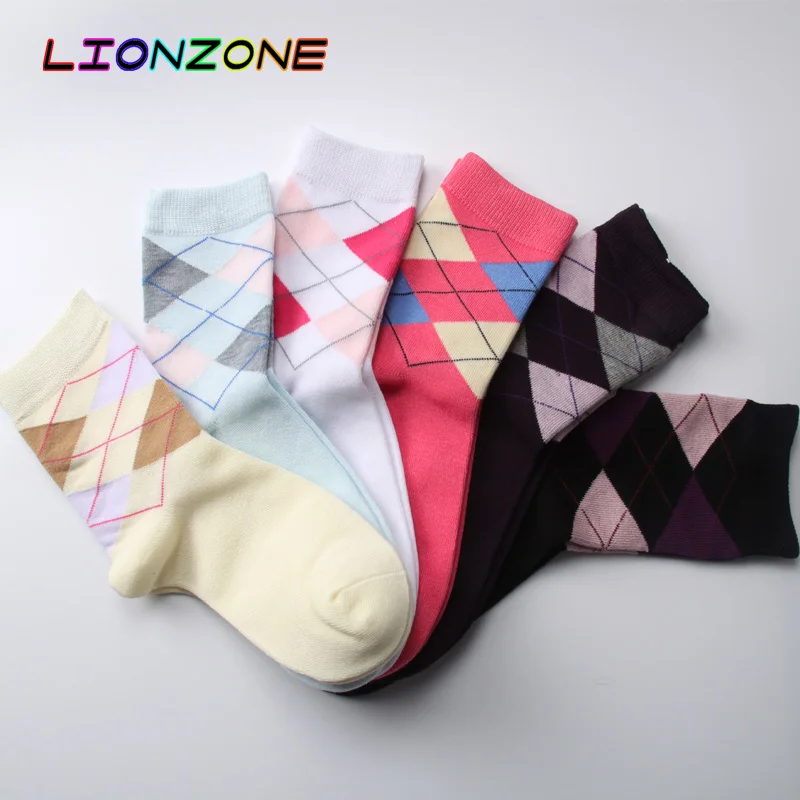 LIONZONE/весенние теплые бамбуковые женские носки с бриллиантовым узором Лидер