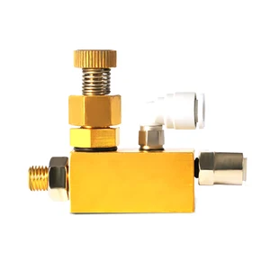 All Copper Air Atomizing Nozzle Industrial Micro Mist Adjustable Siphon Humidification Nozzle With 6MM Interface M8 5-10μm