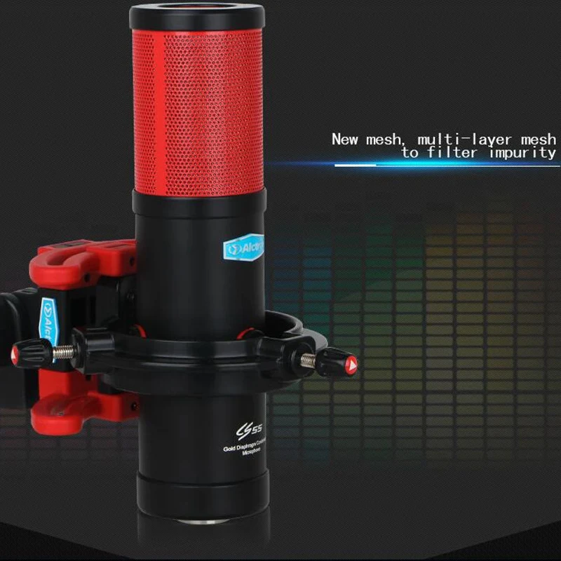 

Alctron CS55 Large Diaphragm Condenser Microphone Professional Recording Microphone Used in Studio and Stage Performance