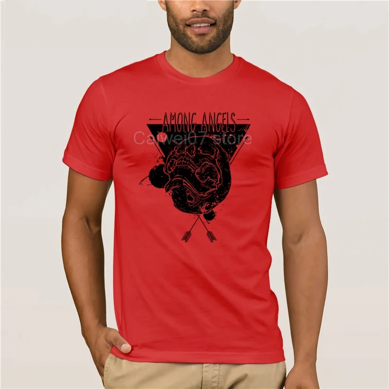 

Top Men's T-shirt Among angels casual o-neck loose summer for men Fashion Printed men's T-Shirt Short Sleeve