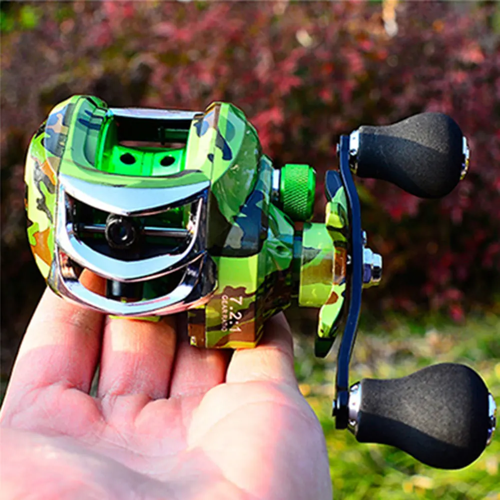 

Outdoor Metal Fishing Reel 18+1 BB Right / Left Hand Water Drop Wheel 7.2:1