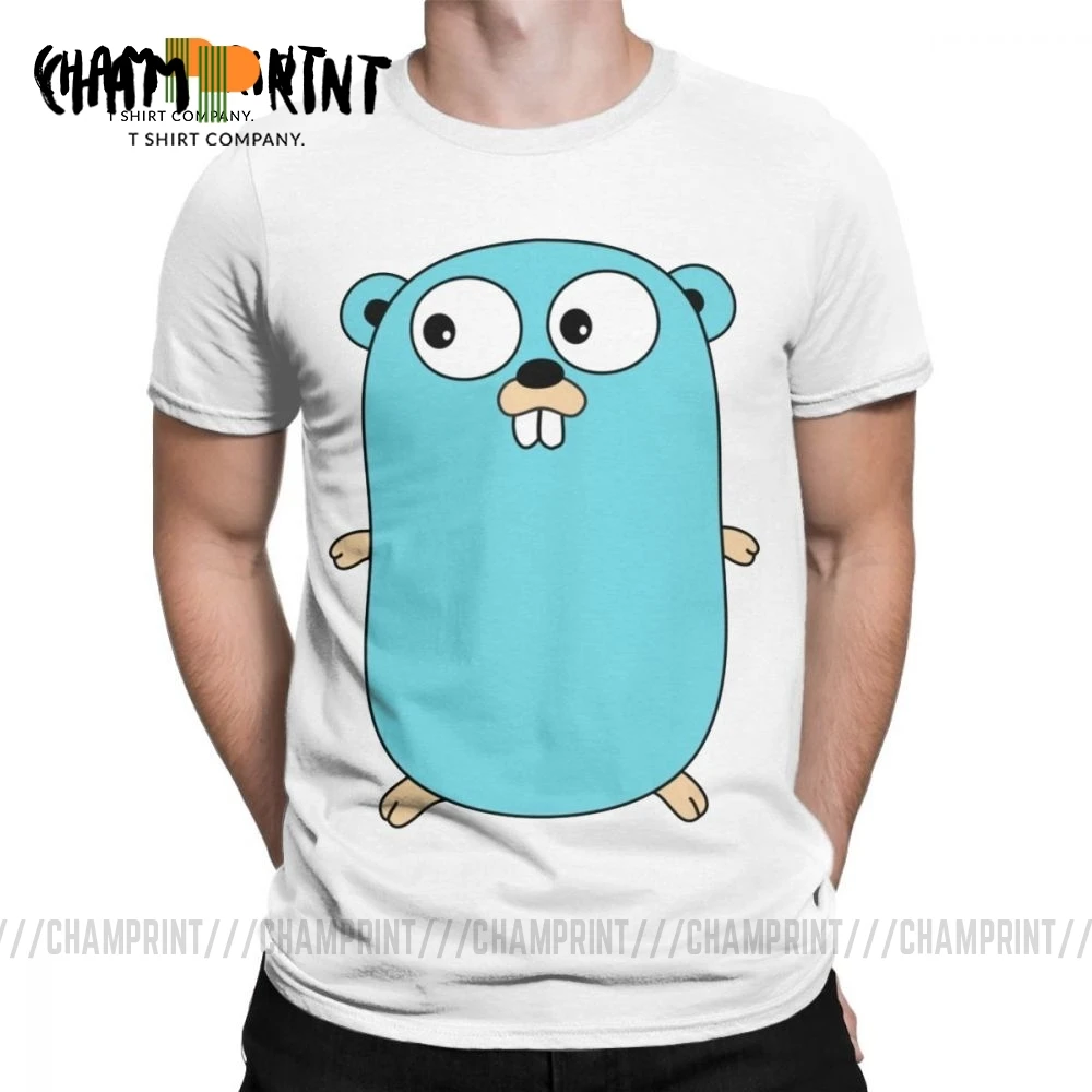 Мужские футболки Golang Gopher In Go мы доверяем программированию одежды кодерам