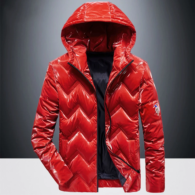 

Jacket Bright Surface white duck Men New Style Casual Handsome Popular Warm Winter Outwear Glossy Men's Down Coat