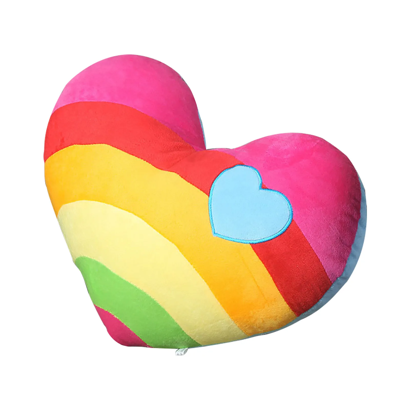 

Comfortable and Soft Colorful Heart-shaped Pillow Plush Toy Valentine's Day Heart-filled Stuffed Toy Gift