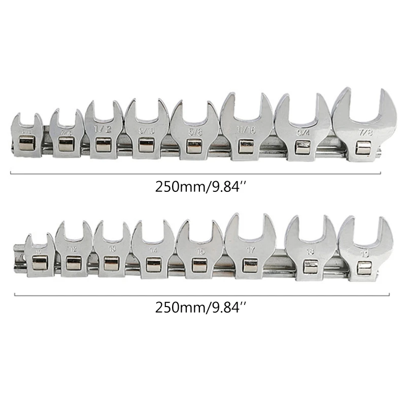 

8pcs/set Metric Imperial Interchangeable Head for 3/8'' Ratchet Wrench Spanner