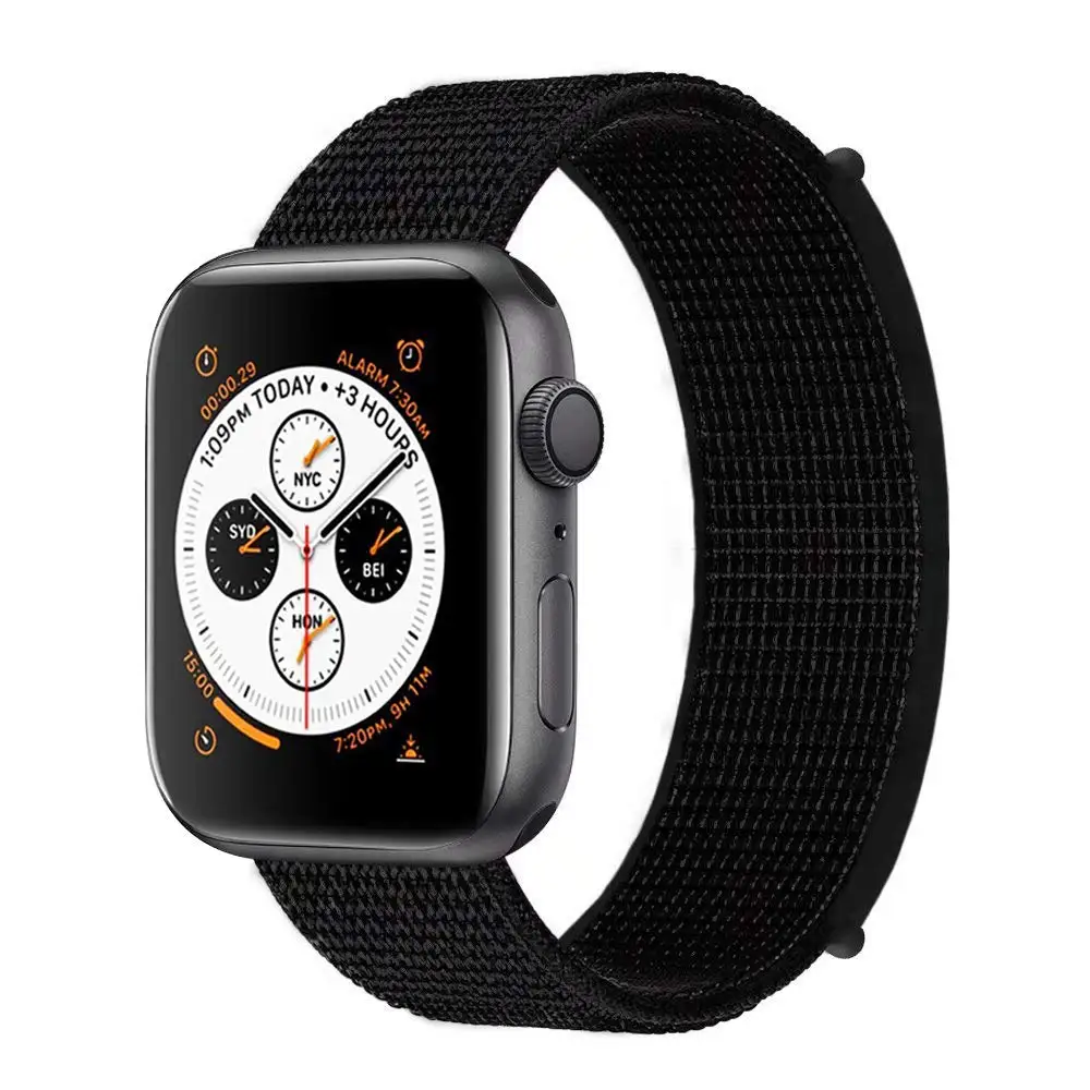 5 Нейлоновый ремешок для наручных часов Apple Watch 4 серии 3/2/1 38 мм 42 мм из мягкой дышащей ткани сменный ремешок Спортивные петли для наручных часов iwatch серии 4 40 мм 44 мм - Цвет ремешка: 5