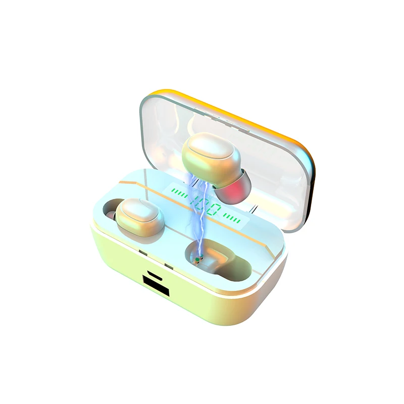 

Tws G6S Bluetooth Earphone Wireless Earbuds Ipx7 Waterproof 3500Mah Led Display Earphone For Ios/Android