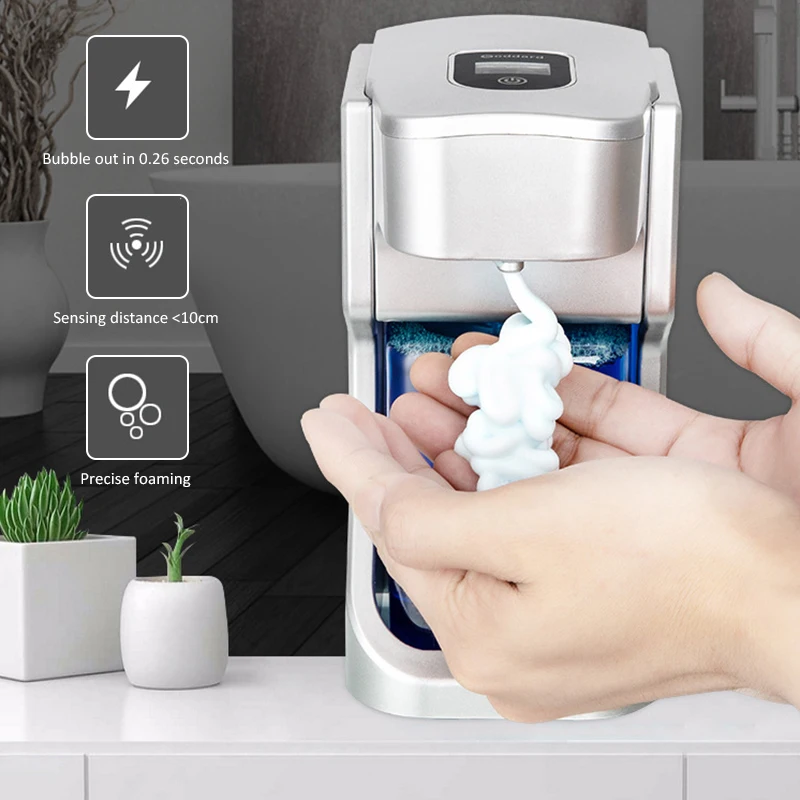 

500ML Automatic Sprayer Soap Dispenser Touchless Sensor Hand Sanitizer Detergent Dispenser Wall Mounted For Bathroom Kitchen