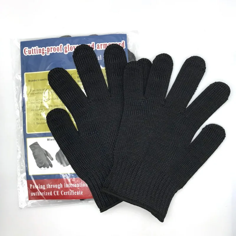 

2 Pcs Anti-cut Outdoor Hunting Fishing Gloves Hand Protect