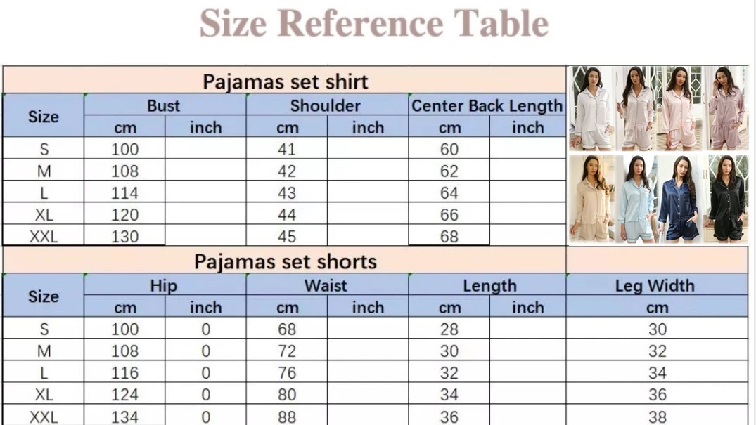 Women Silk Pajama Sets Short Sleeve Pijamas Set Womens Ladies Satin Pyjama Set Silky Summer Lounge Wear Pajamas