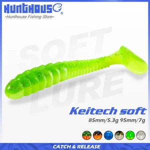 Hunthouse 5 шт.пакет keitech Swing Impact 85  95 мм 5,3  7g мягкие силиконовые приманки для рыбалки Shad Приманка для искусственных денег приманка на окуня