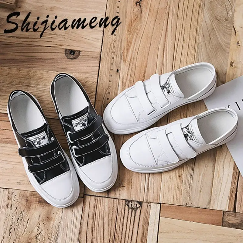 

Casual single shoes breathable leather small white shoes women's 2021 summer new women's thick soled flat shoes