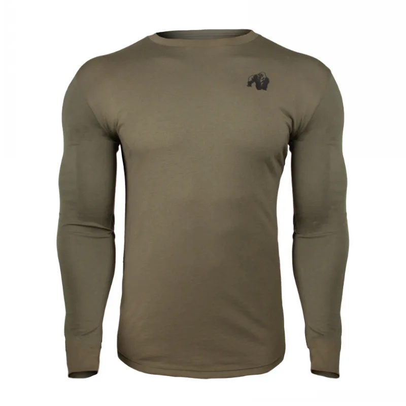 Cotton Long Gym Shirt Sport T Shirt Men Run Jogging Fitness T-shirt Compression Shirts Tops Male Running Shirt Men Clothing