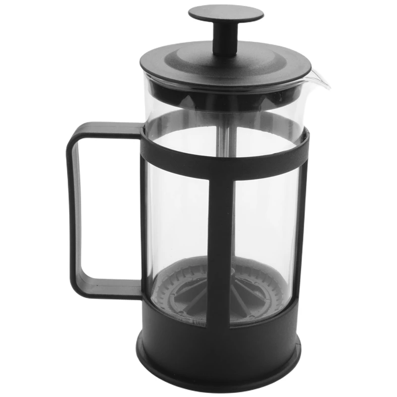 Coffee & Tea Maker 12oz, Thickened Borosilicate Glass Coffee Press Rust-free And Dishwasher Safe