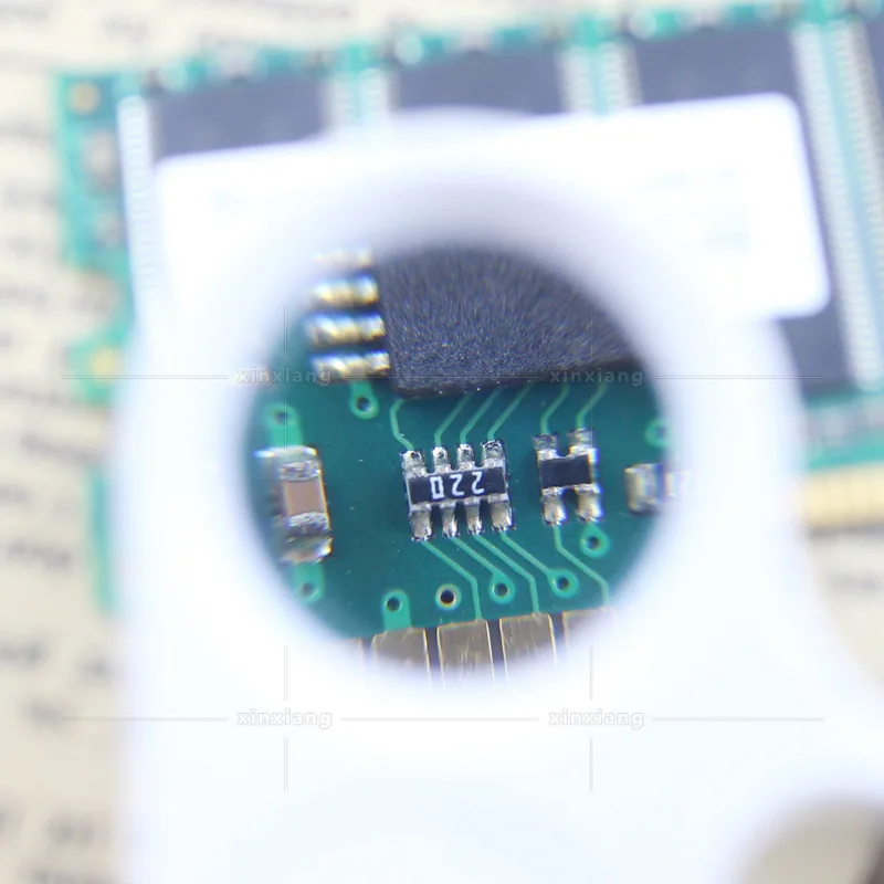 30X60 раз двойные линзы поделки оценка Карманная Лупа светодиодные фонари Античная