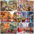 5D DIY наборы для алмазной живописи уличного пейзажа Стразы Полный круглый бриллиант с AB дрель вышивка Стразы мозаика, художественное украшение для дома,