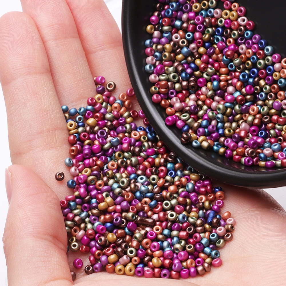 

Transparent Pure Color Beads Czech Glass Seed Beads For Earring Bracelets Jewelry Making 2/3/4mm Beads For Garments Sewing Craft