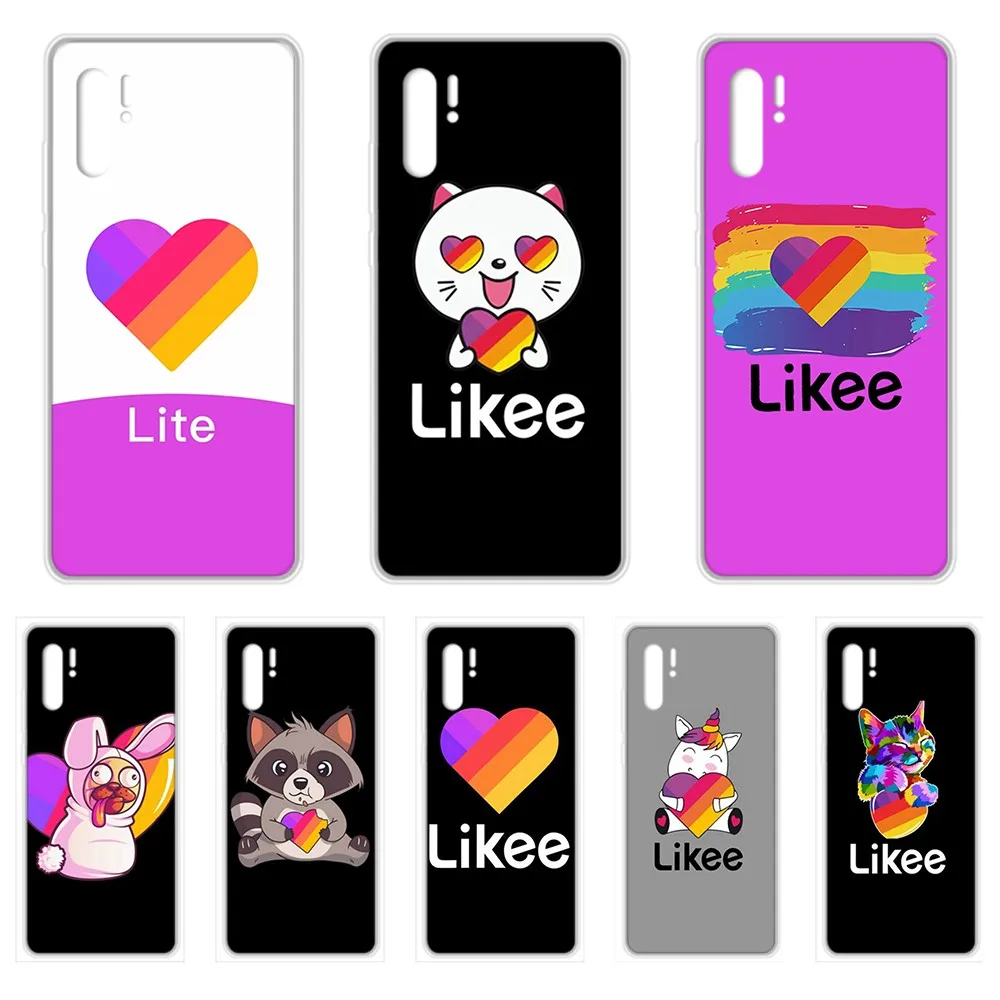 Прозрачный чехол для мобильного телефона likee app Social talent HUAWEI nove 5t p 8 9 10 p20 P30 p40 P pro Smart