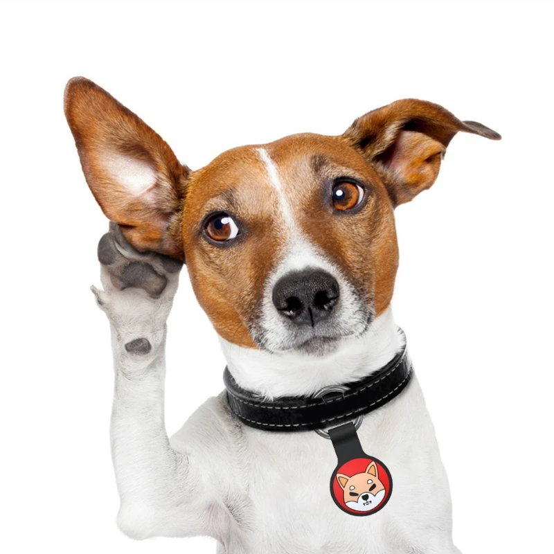 

Dust-proof Protective Cover Shell Cute Dog Look Soft Tracker Case for AirTags