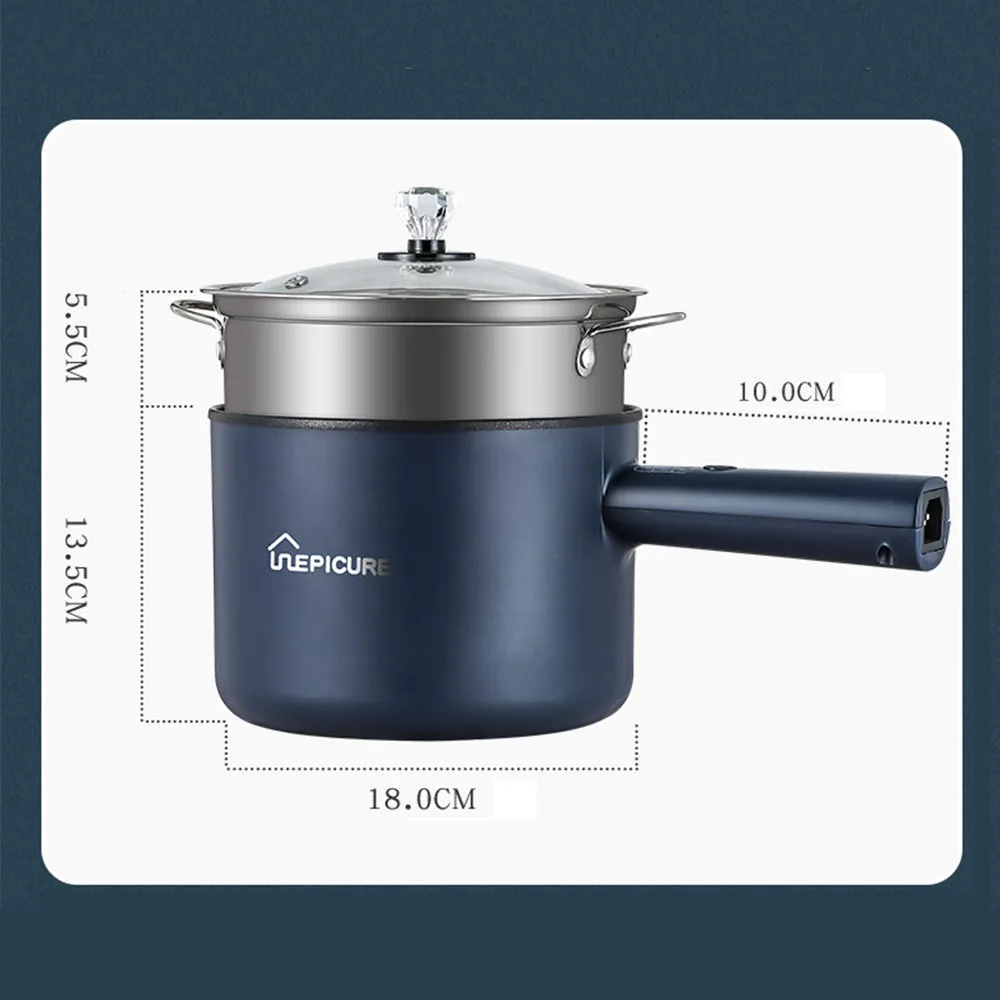 Многофункциональная электрическая сковорода антипригарная маленькая для 1-2