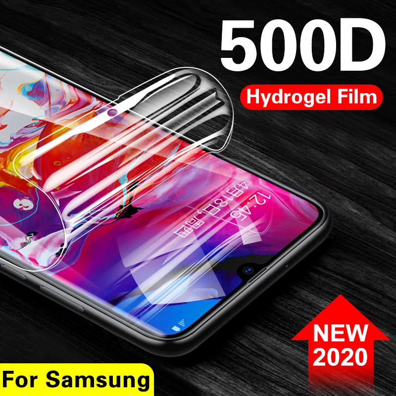 500D полная Защита экрана для samsung galaxy A10 A20 A30 A50 A70 Защитная Гидрогелевая пленка S8 S9 S10 Plus S10e без стекла