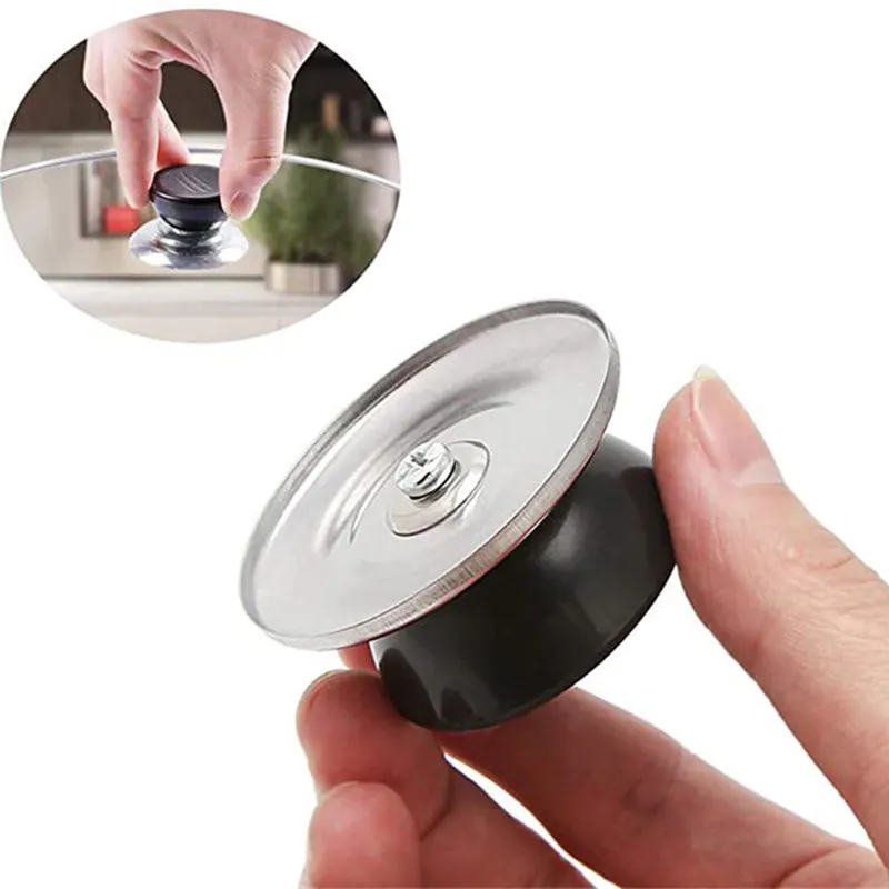 

6 Pcs Universal Replacement Cover Knob Handle Kitchen Stainless Steel Pot Lid Knobs for Pan Pot Kettle Lids